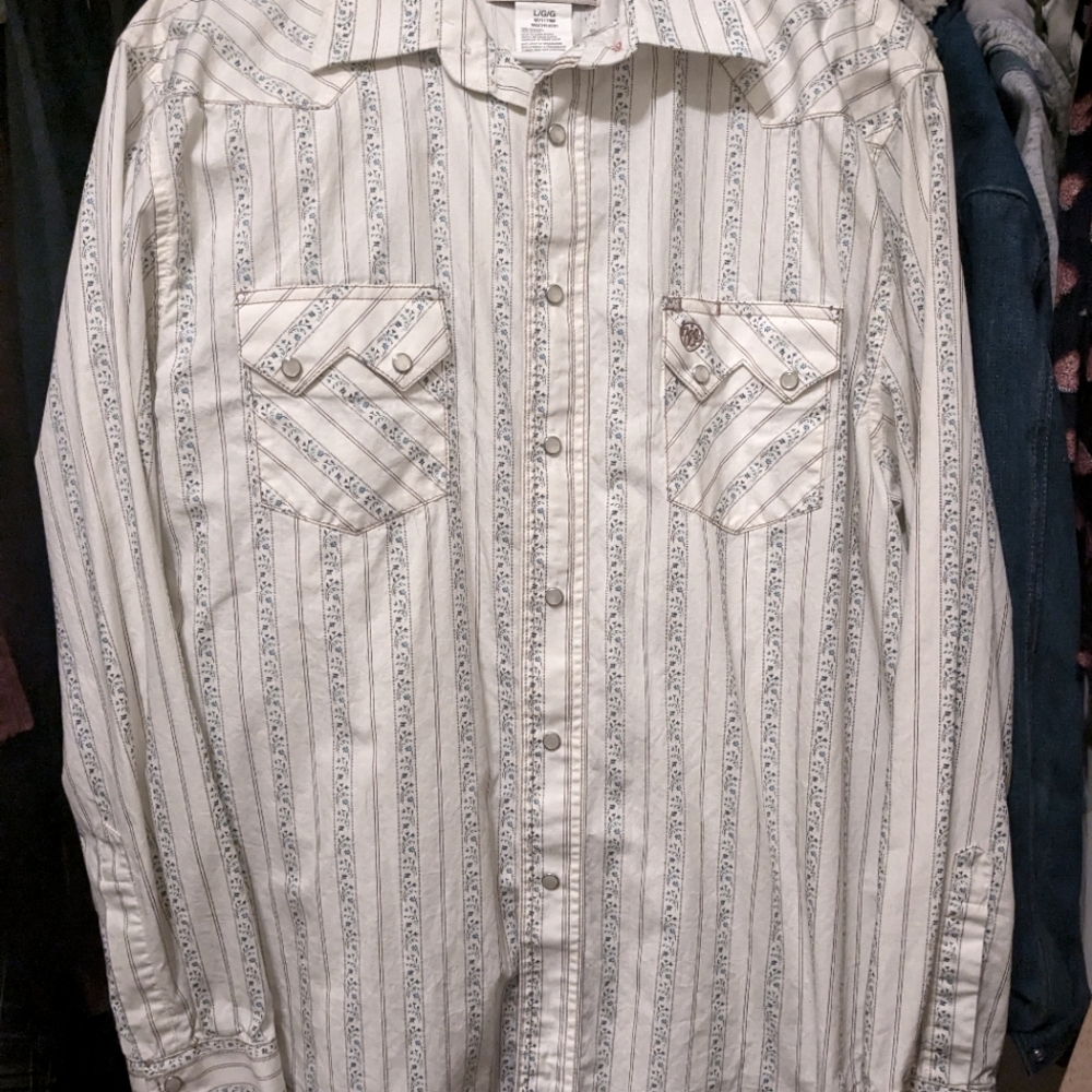 Men's Wrangler Pearl snap Western shirt